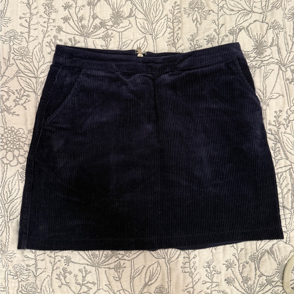 Forever 21 Navy Corduroy Skirt
